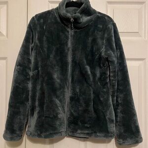 32 Degrees Plush Funnel-Neck Fleece - Teal Blue